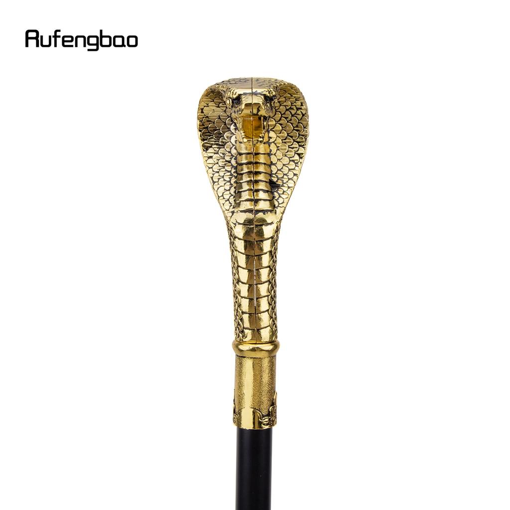 Golden Cobra Head Luxury Decorative Walking Stick Sword for Men and Women Party Fashion Elegant Snake Walking Stick with Sword
