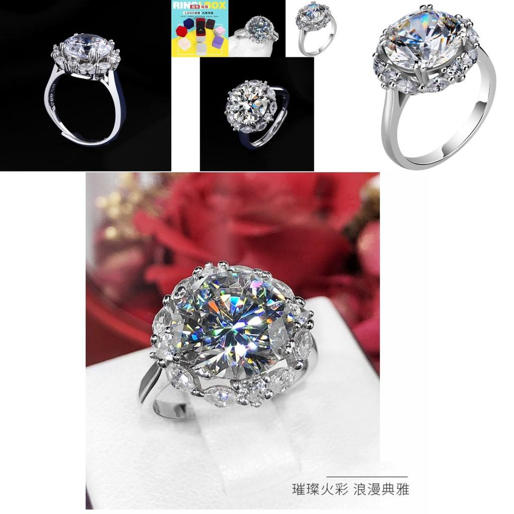 Captivating 5 Carat Moissanite Inspired Ring With Elegant Platinum Plating For Women's Fashion