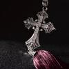 New Metal and Diamond Christian Car Rear View Mirror Car Pendant Hanging Car Styling Alloy Crystal Safe Pendant