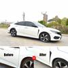 Carbon Fiber Black Exterior Car Fender Side Vent Air Wing Trim Cover Universal
