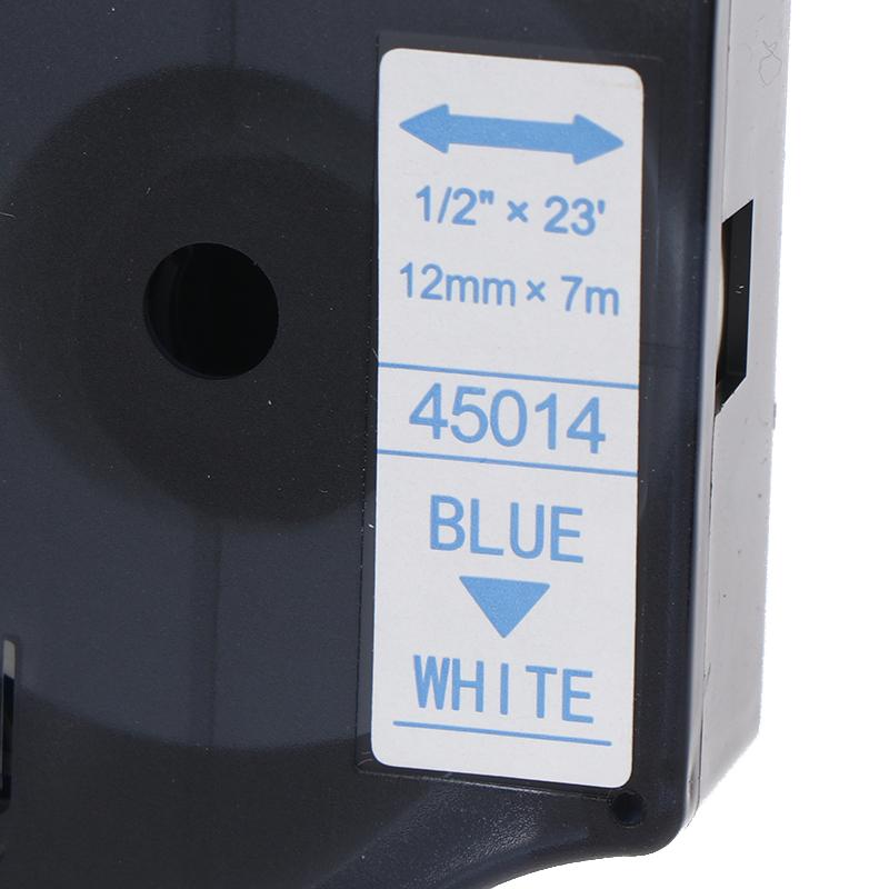 Многоцветные ленты для принтера этикеток Самоклеящиеся этикетки Водонепроницаемые и устойчивые к царапинам D1 6/9/12/19/24 мм