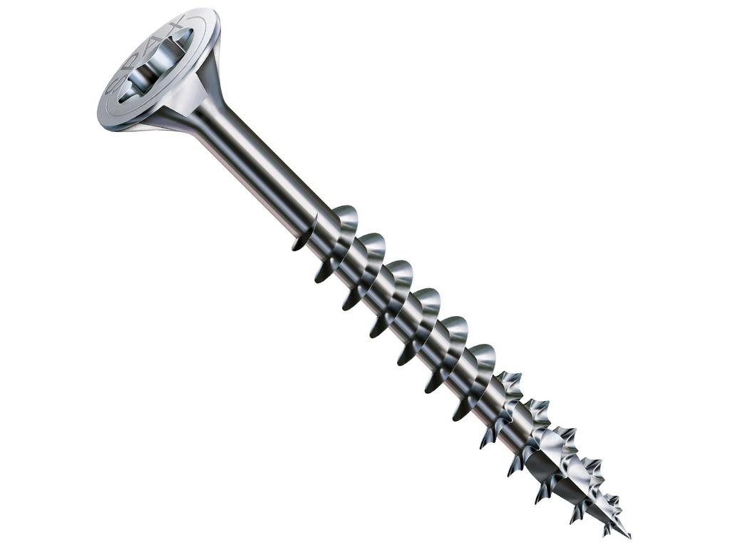 Wood Screw White Galvanized (500) Txtg 4.0*50Mm Spax