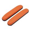 2 шт. накладки на руки для инвалидных колясок из искусственной кожи, мягкий удобный подлокотник, водонепроницаемый чехол на подлокотник, оранжевый