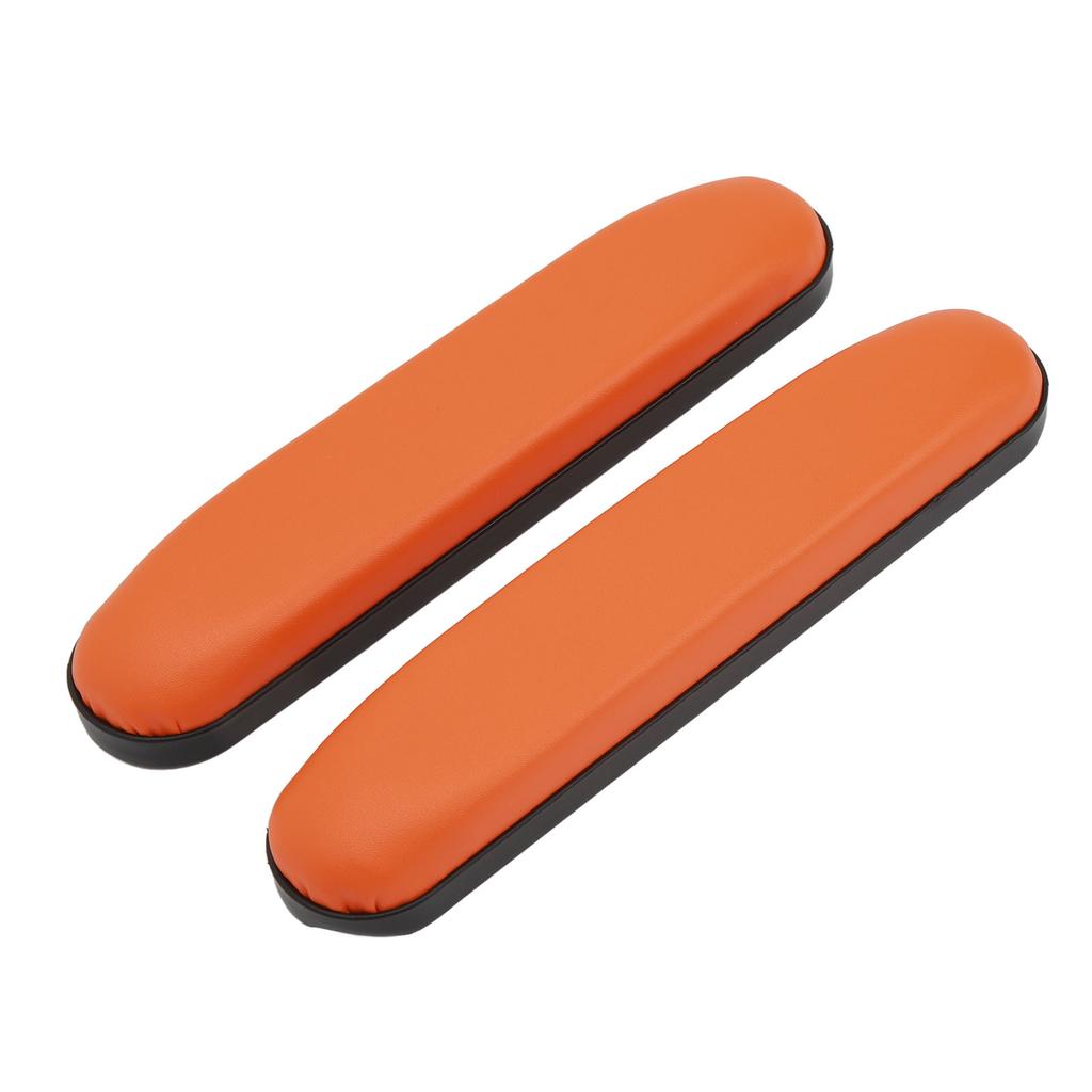 2 шт. накладки на руки для инвалидных колясок из искусственной кожи, мягкий удобный подлокотник, водонепроницаемый чехол на подлокотник, оранжевый