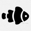 Clown Fish Silhouette Clownfish Silhouette Iron On Heat Transfer Printing Vinyl Patches Sticker for Clothes DIY Appliques Washable Patches