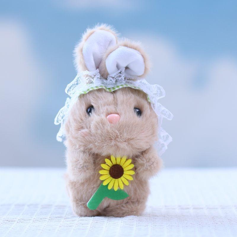 Rabbit Cute Cartoon Plush Keychain Soft Short Plush Gifts Bag Decor Doll Kid