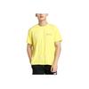 Logo Print Outdoor Casual Sports Crew Neck Short Sleeve T-Shirt Men Tops Yellow 579880-46