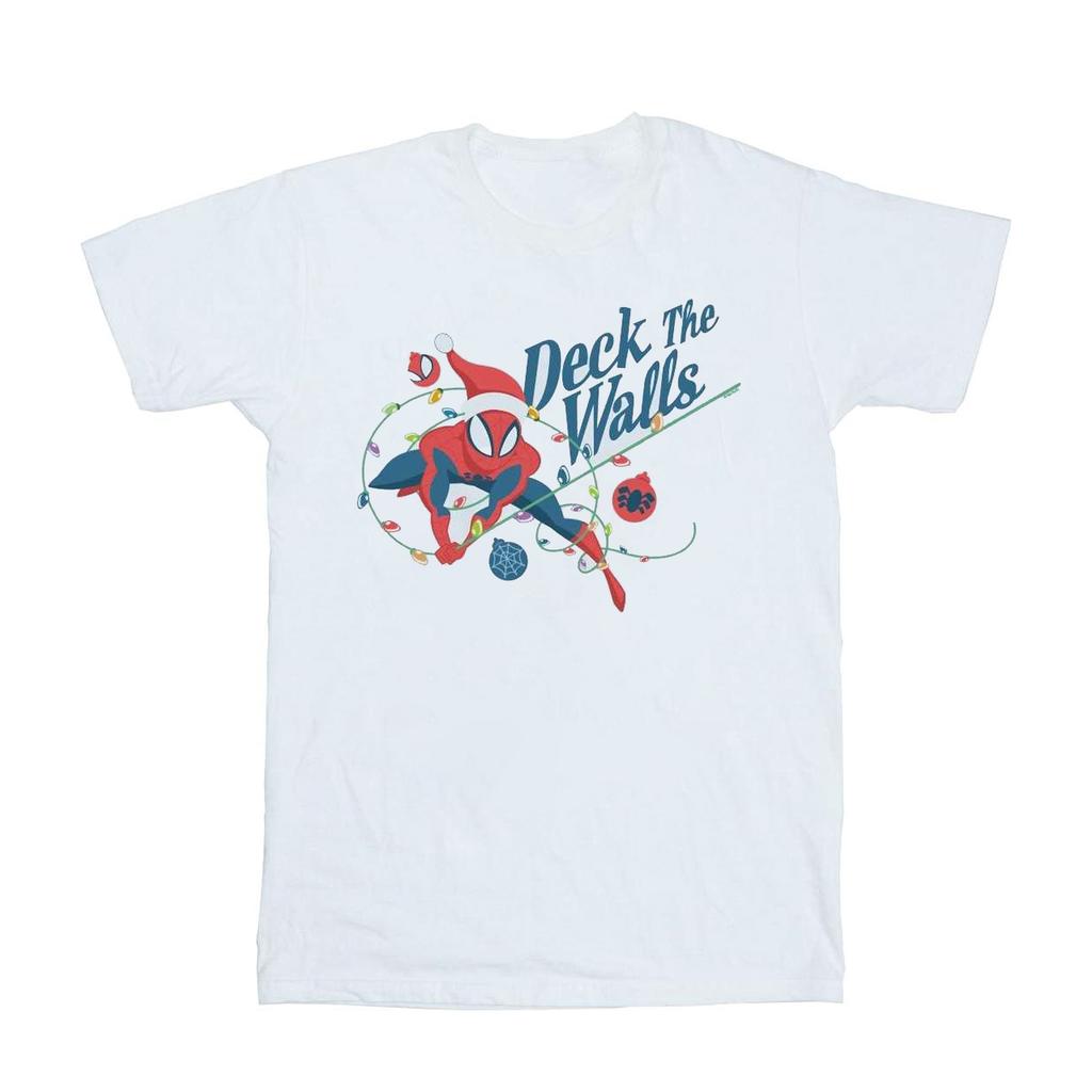 Marvel Mens Spider-Man Deck The Walls T-Shirt