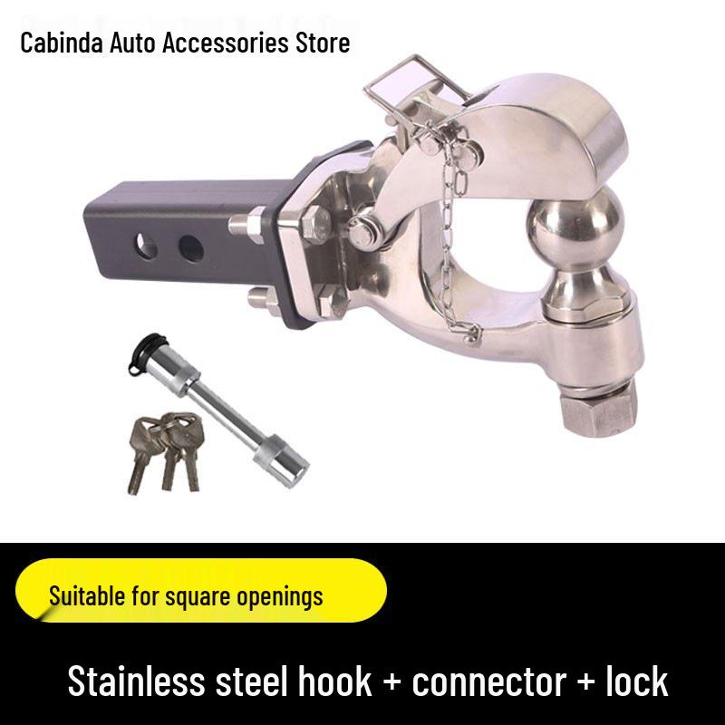 Совместимо с буксировочными крюками для Ford Bronco RV, буксировочными крюками «Голова тигра с квадратной пастью» и фаркопами.