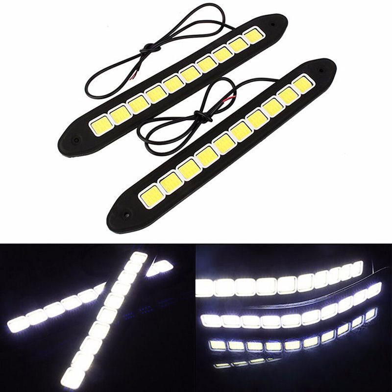 1X 10Led 12V Дневная полосовая лампа Противотуманная фара для вождения автомобиля Водонепроницаемая