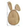 Поднос для пасхального кролика, деревянная тарелка для еды, фруктов, хлеба, пасхального декора, детского торта, детского инвентаря Y8L0