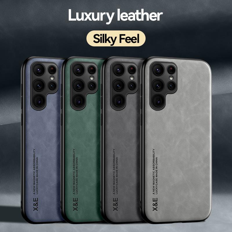 Противоударный чехол для Samsung Galaxy S24 Ultra S23 FE S22 Plus защитный чехол магнитный автомобильный держатель телефон чехол Fundas Capa