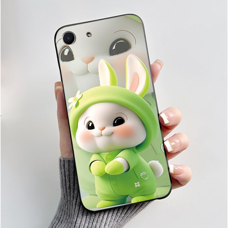 Case For sony Xperia XZ4 Compact Black Silicone Soft Case sony Xperia Ace 2019 Luxury Cute Love Rabbit Funny Cartoon Back Cover