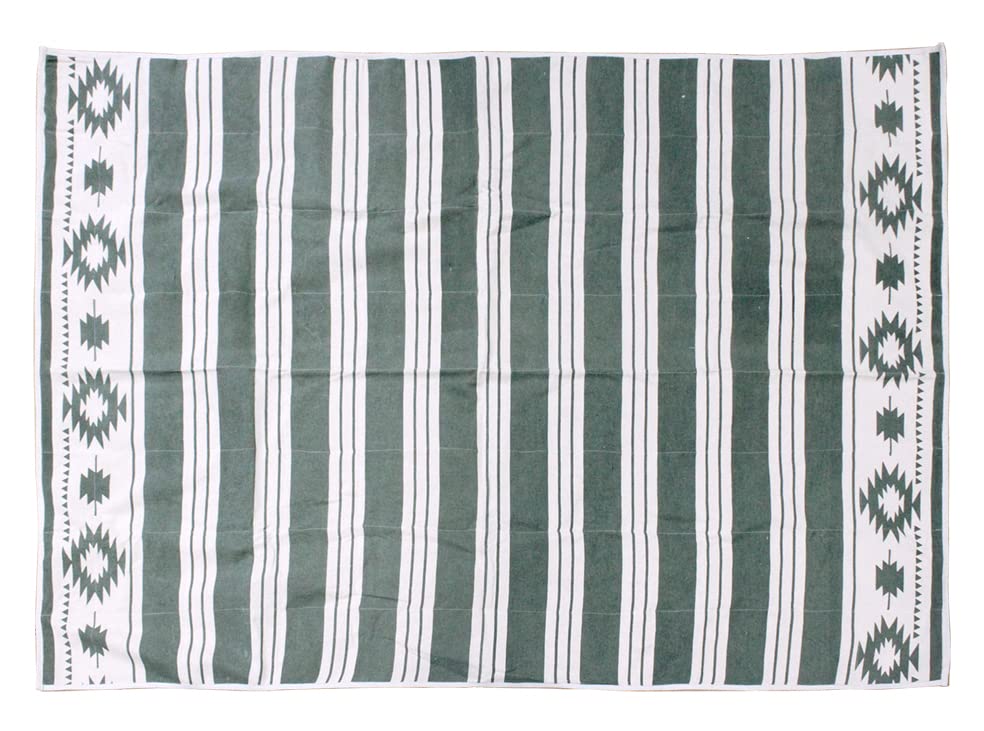 Keystone Хлопковое пикниковое покрывало с каймой Хаки Ш180 x 135см SE053448