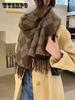 Scarf For Women In Winter Easy To Wear In Autumn And Winter Rhombic Warm And Thick Scarf Worn Over The Shoulder
