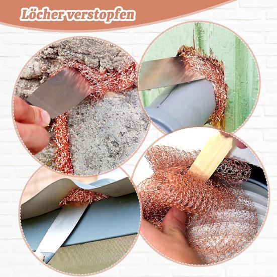 Copper Mesh Screen Rust-Proof Pure Copper Wire Easy To Shape Grounding Dense Filter DIY