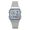 Vintage Digital Stainless Steel Quartz A130WE-7A Unisex Watch
