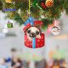 Рождественский кулон многоразовый изысканный креативный мопс в форме рождественской елки кулон для домашнего праздничного украшения