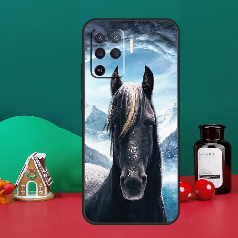 Чехол с изображением лошади для OPPO A79 A74 A94 A58 A78 A98 A5 A9 A53 A52 A72 A15 A17 A77 A16 A76 A96 A57S A54S