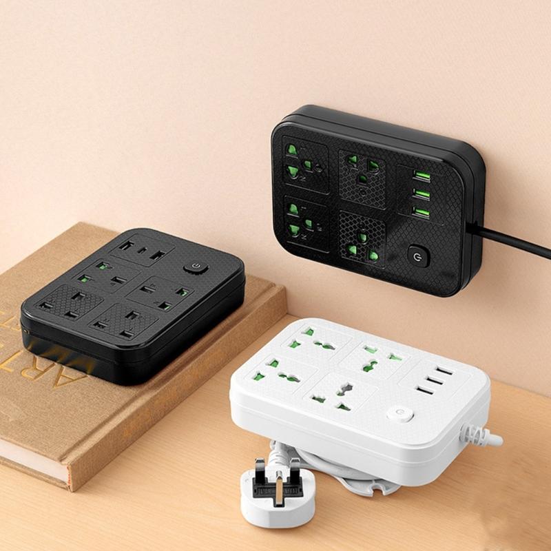 Настенная розетка Сетевые фильтры USB-порт для зарядки Электрическая розетка Удлинитель для дома, офиса и путешествий