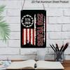 2D Flat Decorative 8×12 Inch Aluminum Plaque Metal Sign | 250 Years 1776-2026: Vintage Distressed US Flag Design; Honor 250th US Independence