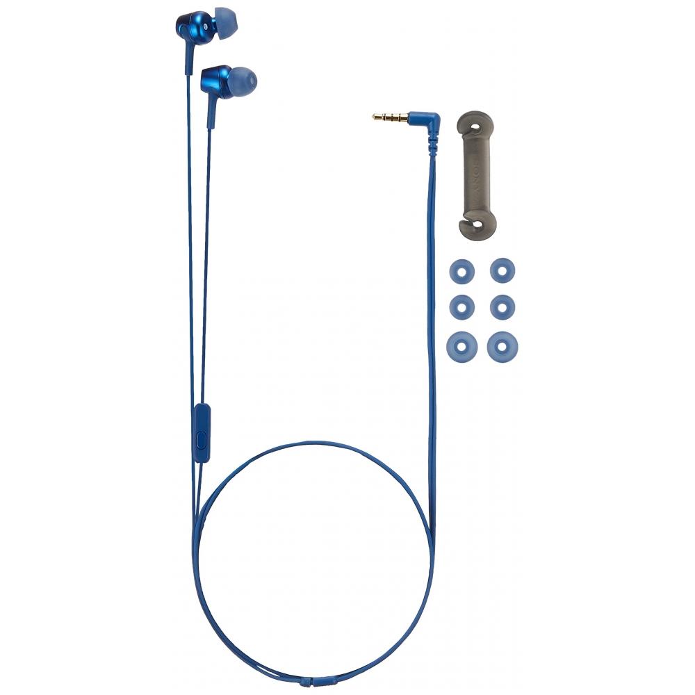 Sony (SONY) Наушники MDR-EX255AP: Канального типа с пультом ДУ и микрофоном Синий MDR-EX255AP L