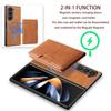 Кожаный чехол в деловом стиле для Samsung Galaxy Z Fold 7 6 5 4 3 2IN1 Магнитный кошелек для карт Беспроводная зарядка Защита от падения