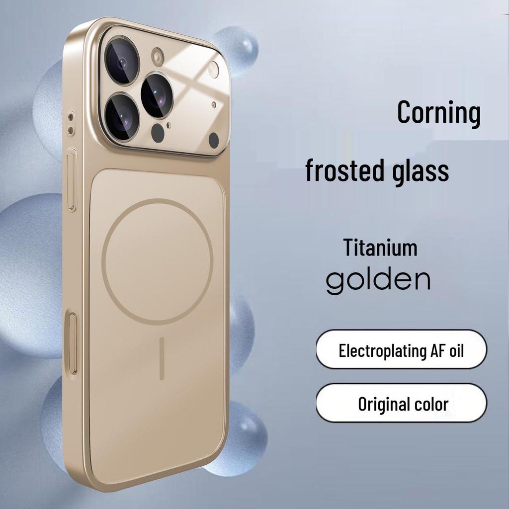 Мгновенный магнитный чехол из стекла Corning для iPhone 16/15 Pro Max, совместимый с 17 окнами.