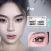 3/5/10 Rows 3D Fluffy Individual Cluster Eyelash Extension Segmented Natural Faux Fox Eye Effect Makeup Individual False Eyelash