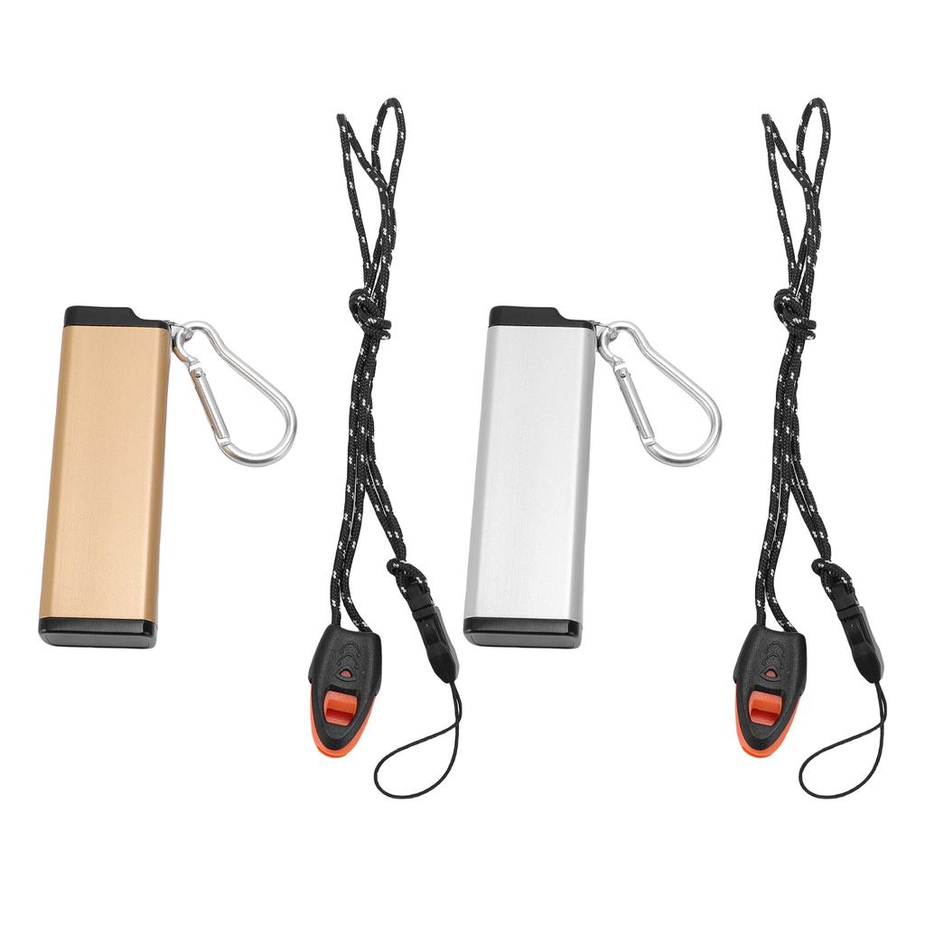 Metal Storage Tube Bottle Keychain Airtight Container Aluminum Alooy Water Proof for Outdoor Camping