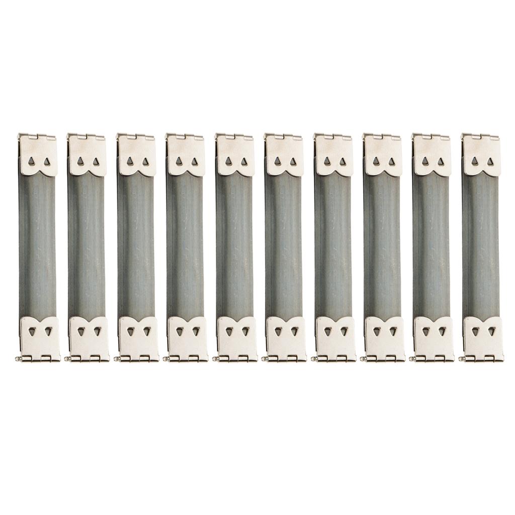 10x Shrapnel Purse Making Supplies Metal Frame , 8.5x1.4 cm
