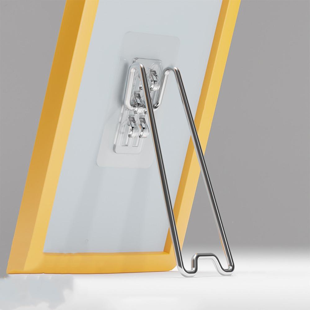 Self-Adhesive Picture Frame Bracket Stainless Steel Easel Back Stand Art Display