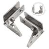 Sturdy Hinges for Glass Shelves and Bathroom/Kitchen Glass Panels (2 PCS)