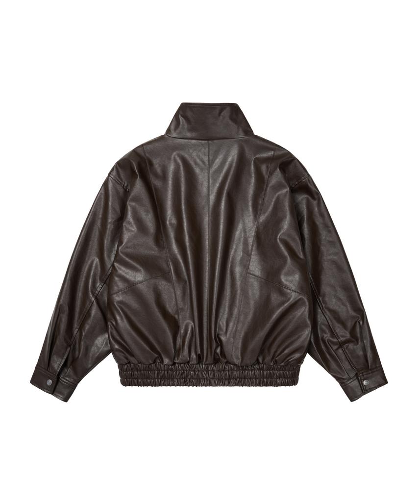 Aakam Dad Leather Jacket (Brown)