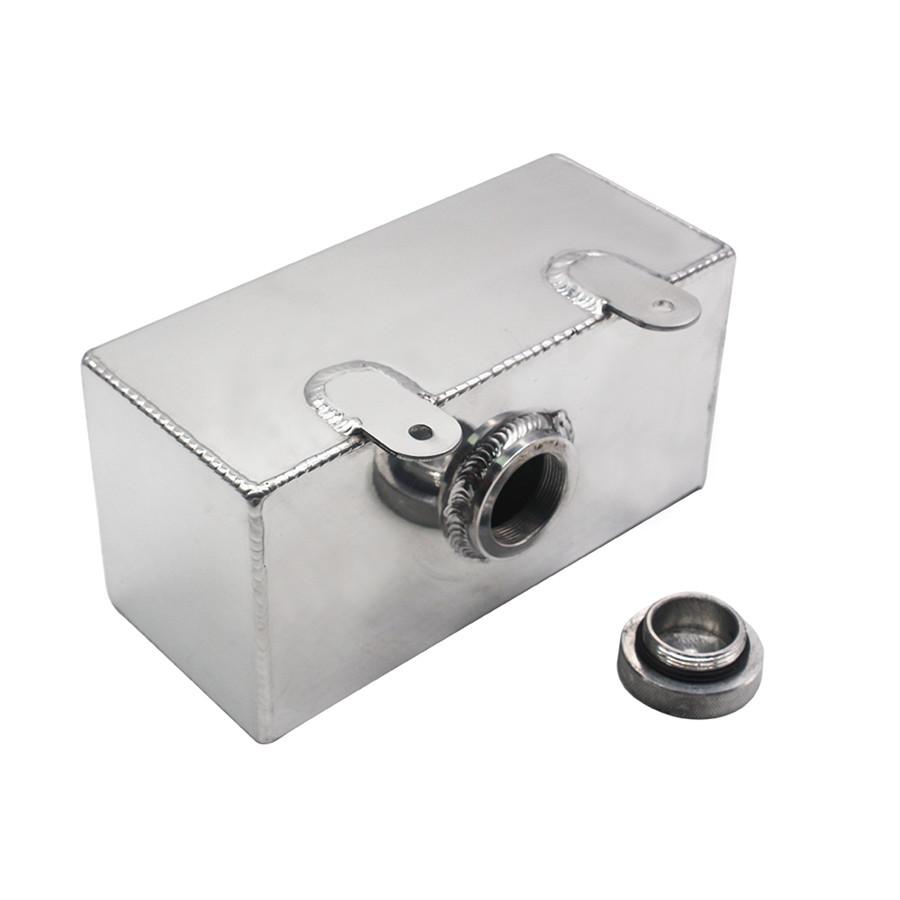 Бачок омывателя лобового стекла Алюминиевый сплав Полированный Бачок для распыления интеркулера 2 литра