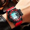 Мужские спортивные часы с маленьким циферблатом, водонепроницаемые, военные, светодиодные цифровые часы, люминесцентный хронограф, студенческие электронные наручные часы для мужчин