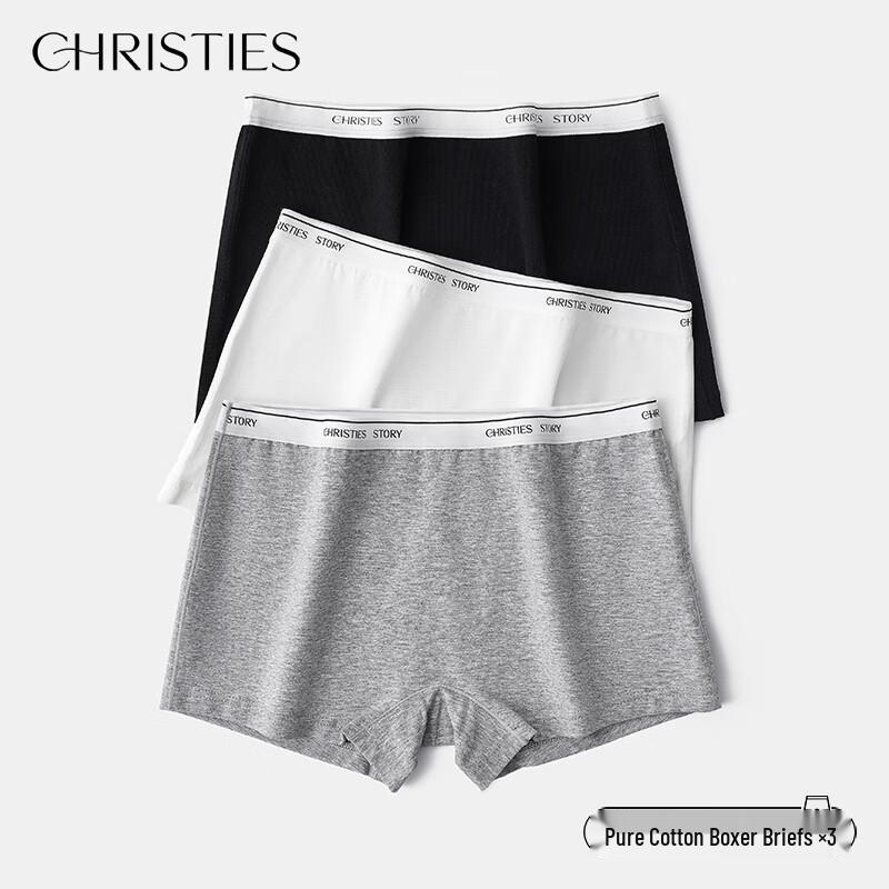 Christies Women's Seamless Cotton Antibacterial Boxer Briefs 3-Pack