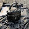 French Small Fragrance Korean Small Shoulder Bag High-end Women's Diamond Check Chain Tote Bag Fashion Texture Crossbody Bag