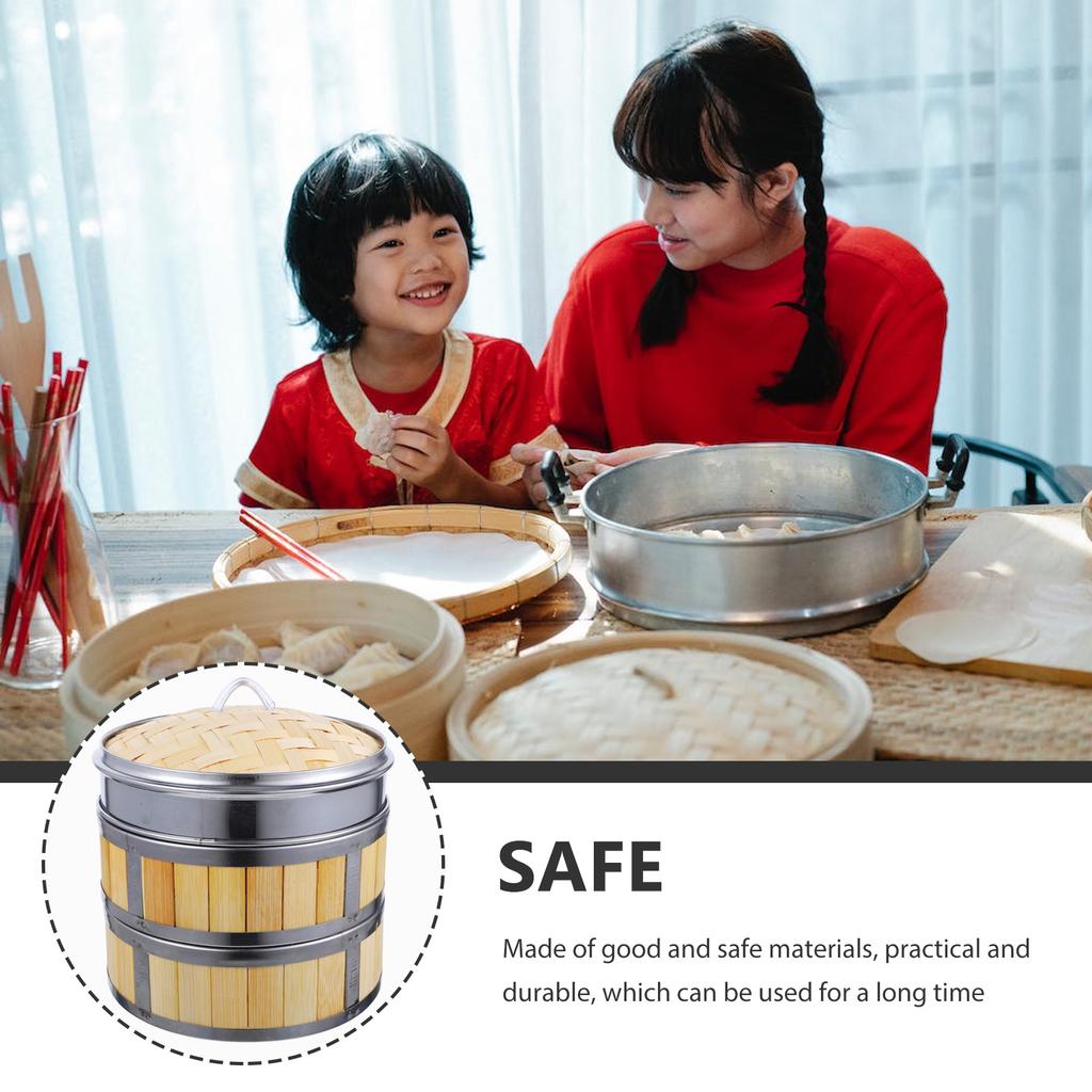 Long Bao Steamer Bamboo Liner Food For Cooking Basket Dumpling Steaming Hair