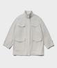 TTUDEMENT Washed Cotton Work Jacket_Beige