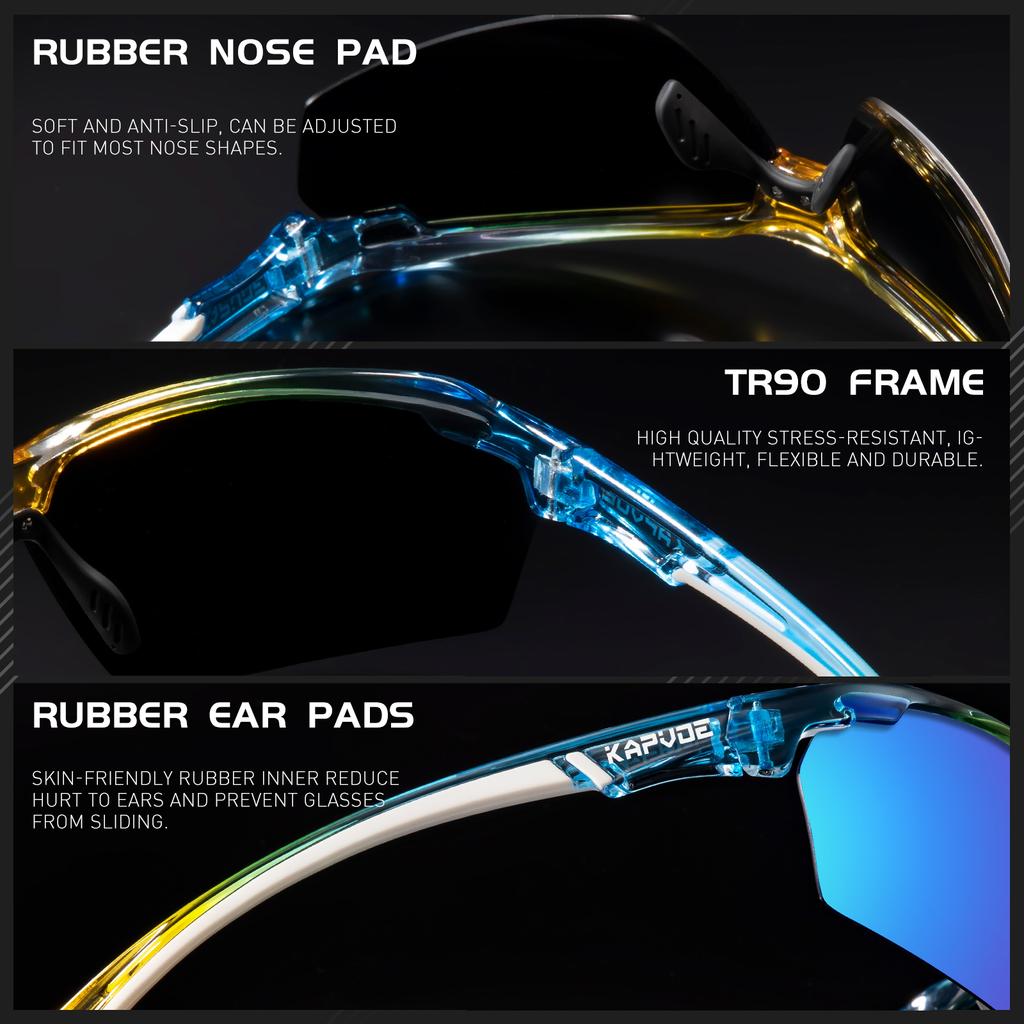 Polarized Fishing Sunglasses Cycling Glasses MTB Goggles UV400 Outdoor Camping Eyewear Man Sports Bicycle Running Glasses