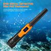 Ручной металлоискатель Портативный 360 Позиционирующий стержневой детектор Водонепроницаемый Пинпоинт Звуковая Вибрационная сигнализация 10 кГц 30 м 9 В
