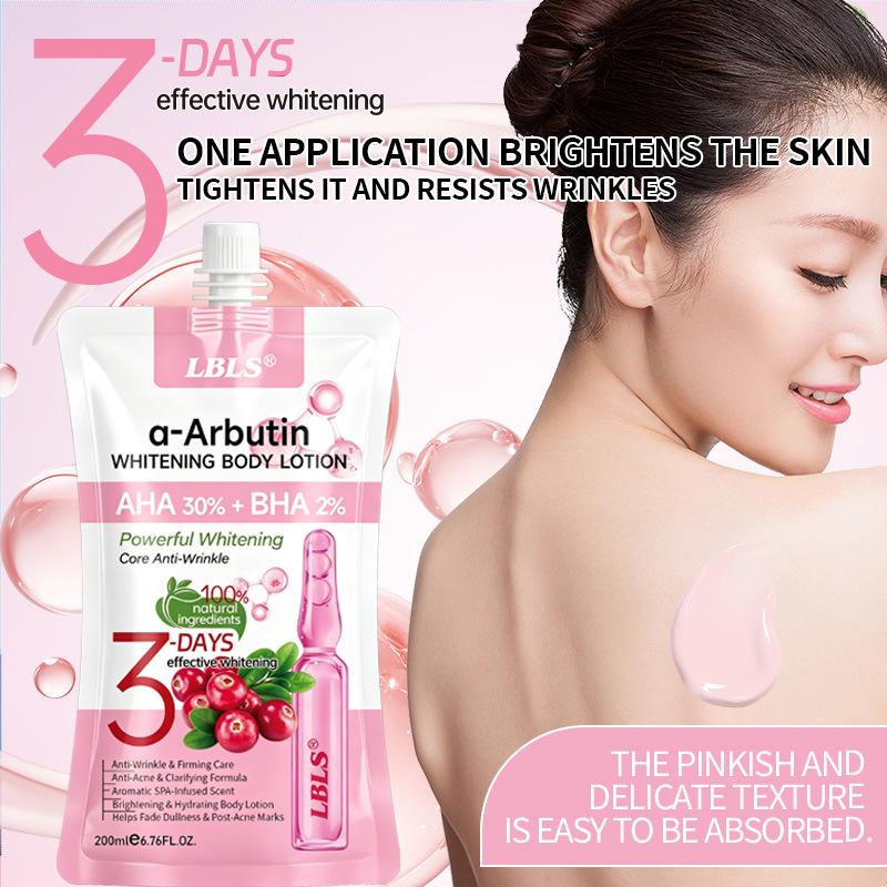 Cross-Border LBLS Bearberry Arbutin Anti-Wrinkle Body Lotion (Pink Bag)