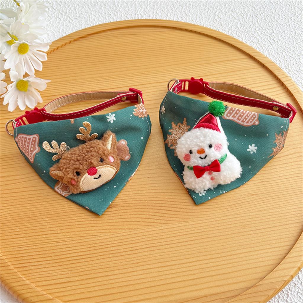 Christmas Pet Scarf Collar, Cute Pet Christmas Accessories Dog Collar