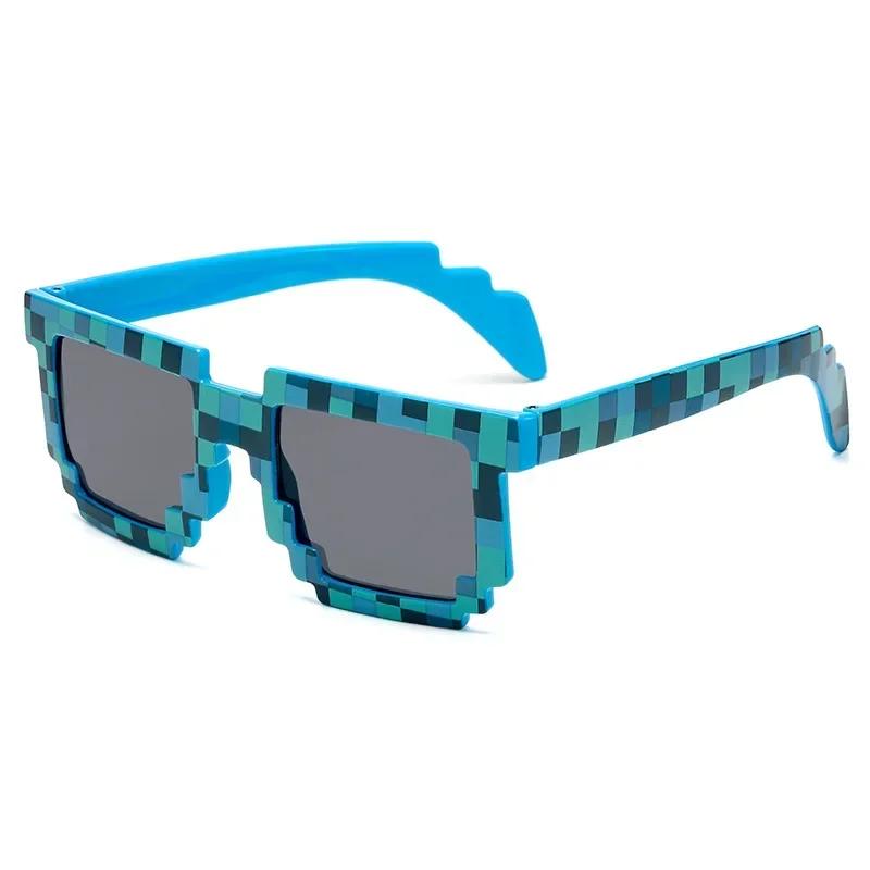 2024 New Fashion Sun Glasses Hot Sale Sunglasses Creeper Glasses Novelty Mosaic Funny Goggles Boys Girls Pixel Eyewear