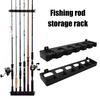 Wall Mount Fishing Rod Holder 6/8 Holes Multi-function Vertical Horizontal Fishing Pole Display Storage Rack Organizer Stand Fishing Accessories