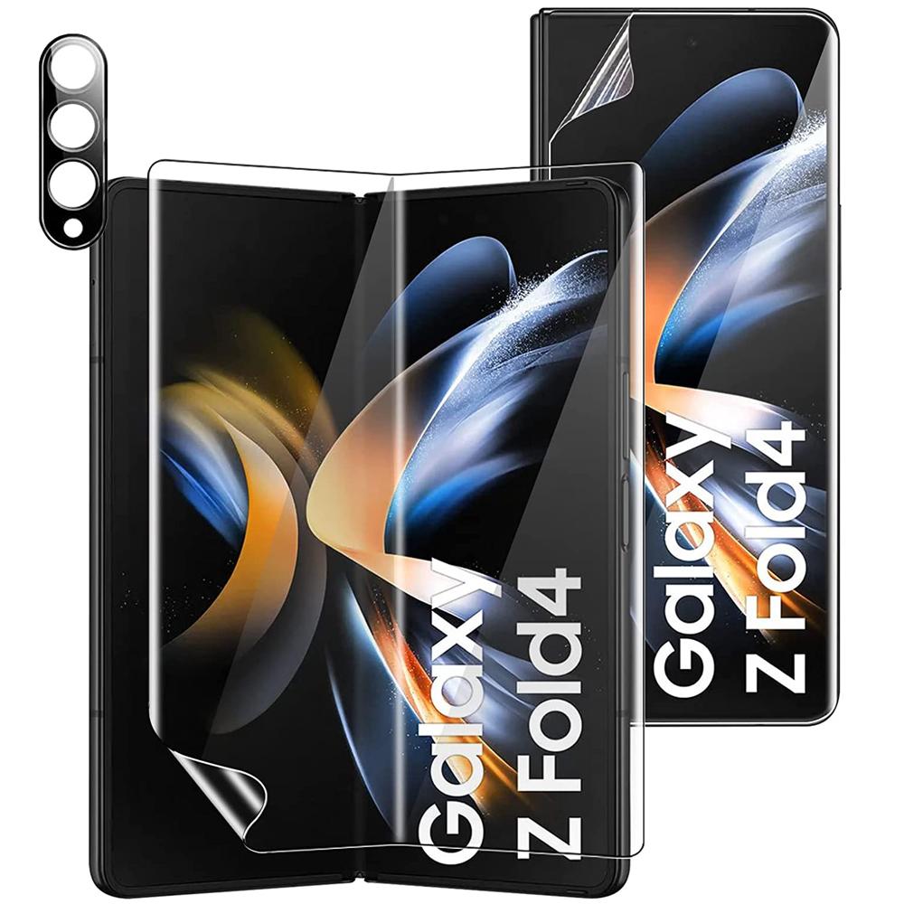 Защитная пленка для экрана Samsung Galaxy Z Fold Flip 4/3, Внутренняя + Передняя ТПУ-пленка + Защитное стекло для объектива камеры