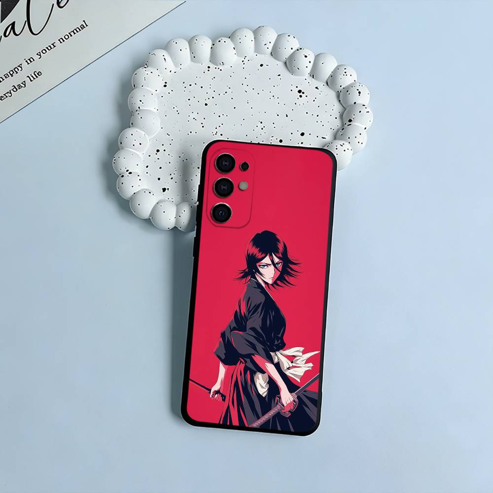 B-Bleach- аниме- Рукия- Кучики Черный Мягкий Силиконовый Чехол для Телефона для Samsung S25, S24, S21, S22, S23, S30, Ultra, S20, Plus, Lite