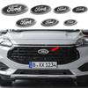 PLWD4 For Ford Fiesta Focus 2 3 Mondeo Edge Ranger Fusion Kuga S-MAX Transit Car Front Grille Emblem Rear Trunk Logo Badge Accessories