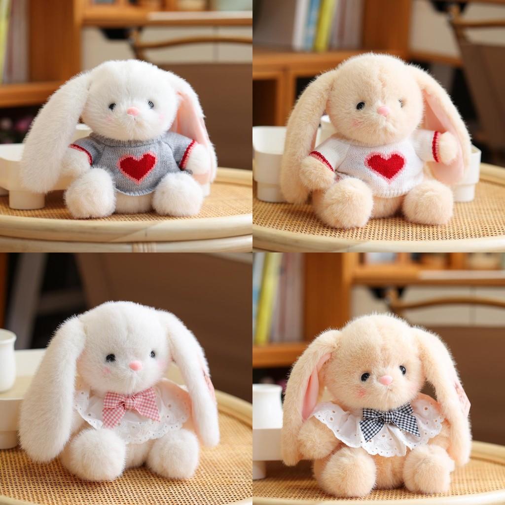 Adorable Plush Bunny Doll Soft Rabbit Stuffed Toy Ideal Birthday Gift For Couples